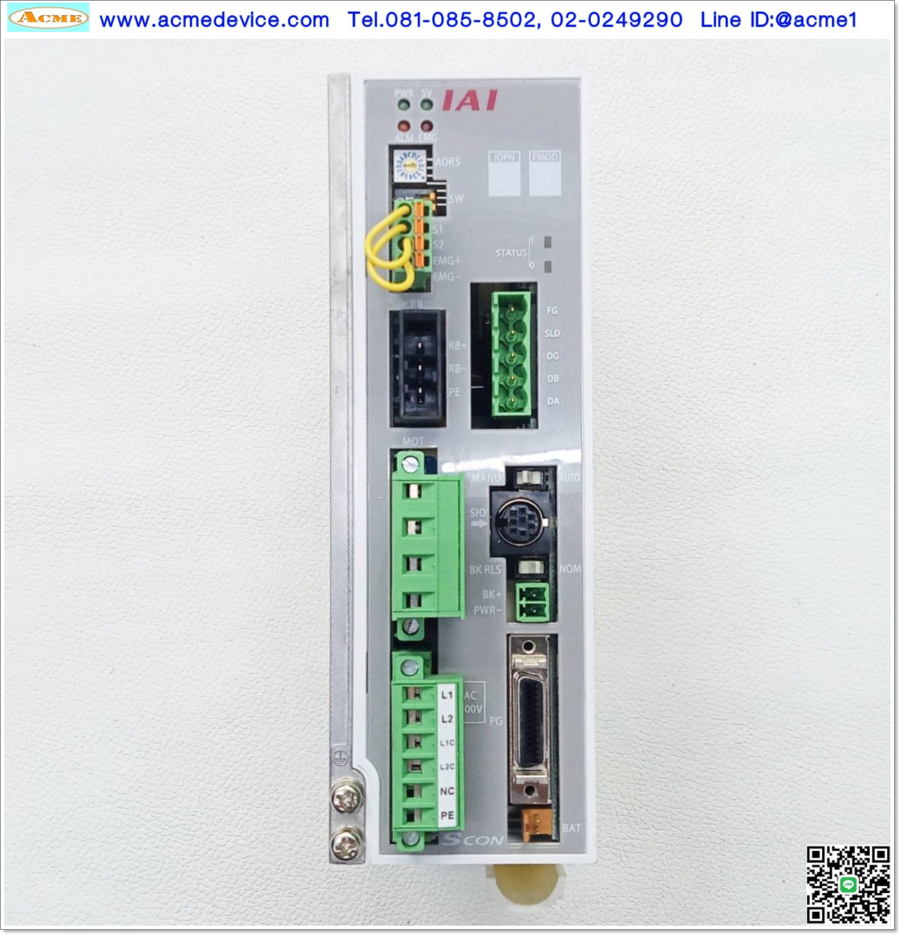 Rotary Hollow IAI Drive รุ่น SCON-CA-150A-CC-0-2 & RCS2-RTC12L-A-150-18-360-T2-S-L-NM, 5.2Nm, 360-degrees