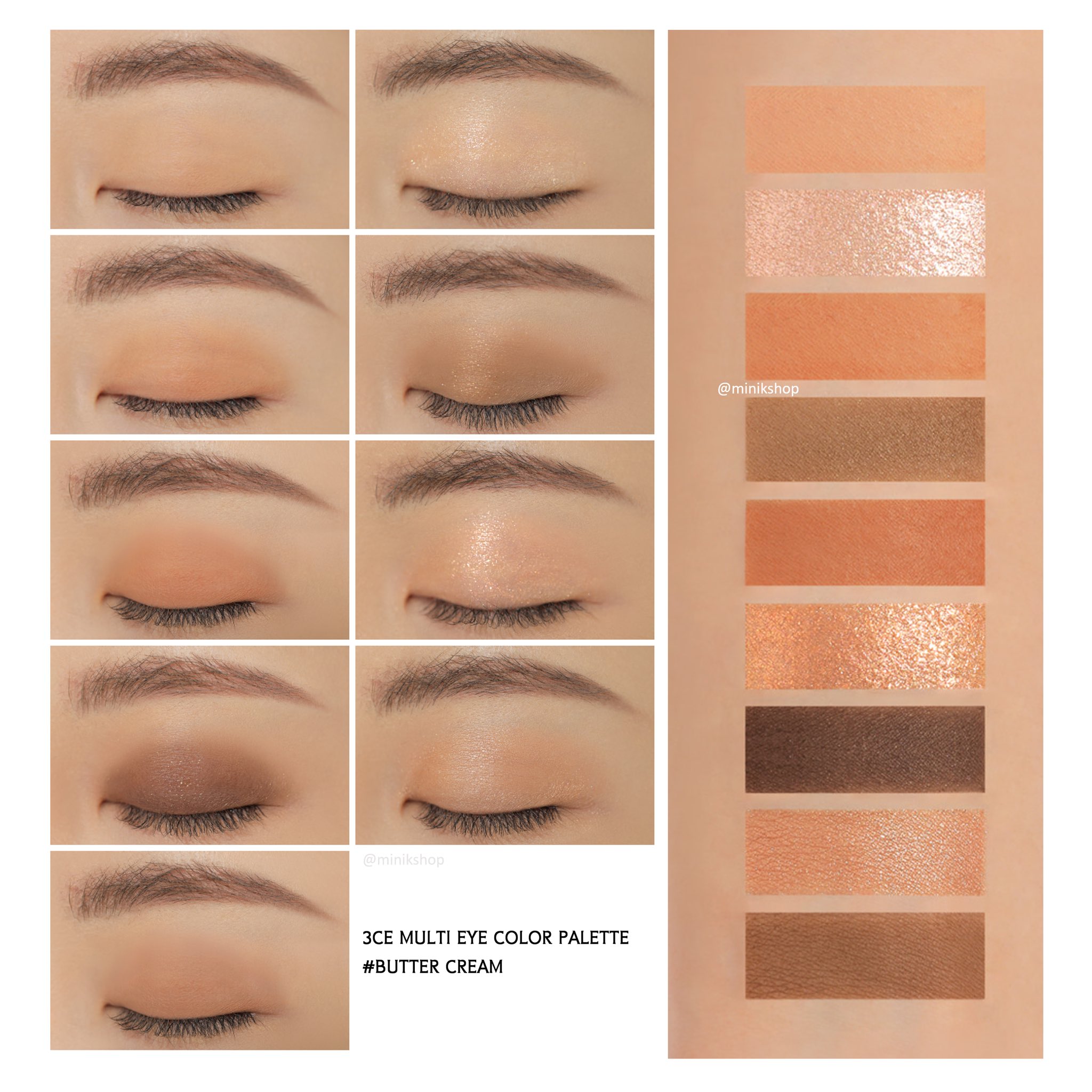พาเลทอายแชโดว์3CE Multi Eye Color Palette สีButter Cream