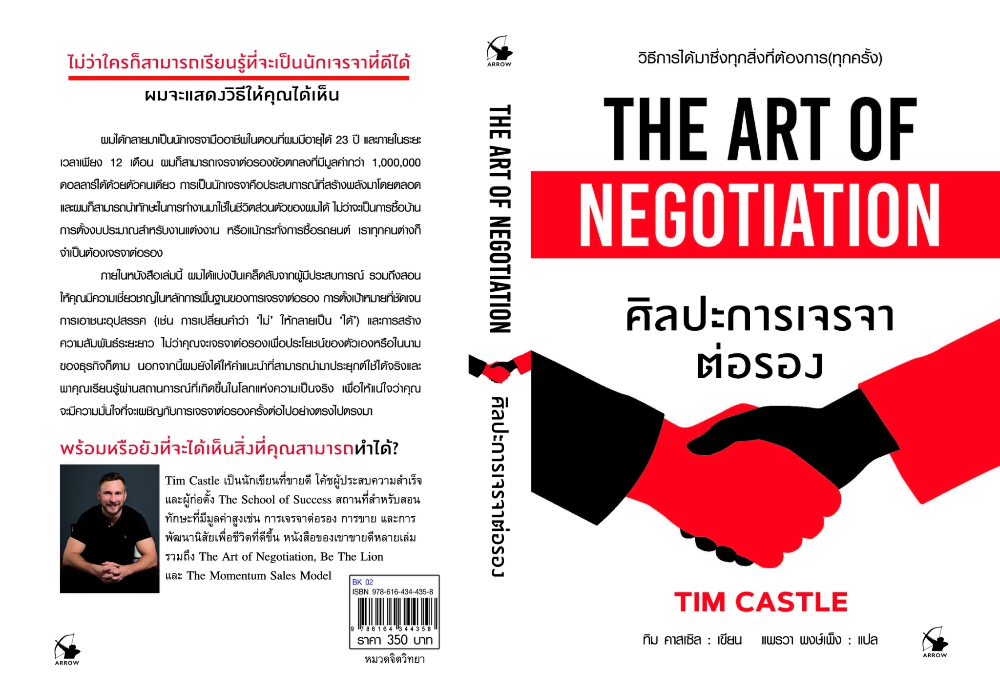 หนังสือเรื่อง ศิลปะการเจรจาต่อรอง (The Art of Negotiation):ทิม คาสเซิล (Tim castle):สำนักพิมพ์ แอร์โรว์ มัลติมีเดีย