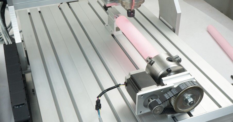 Mini CNC 6040 4 Axis ชิ้นงาน X 400mm Y600 mm Z 100 mm สี่แกน Spindle 2200W