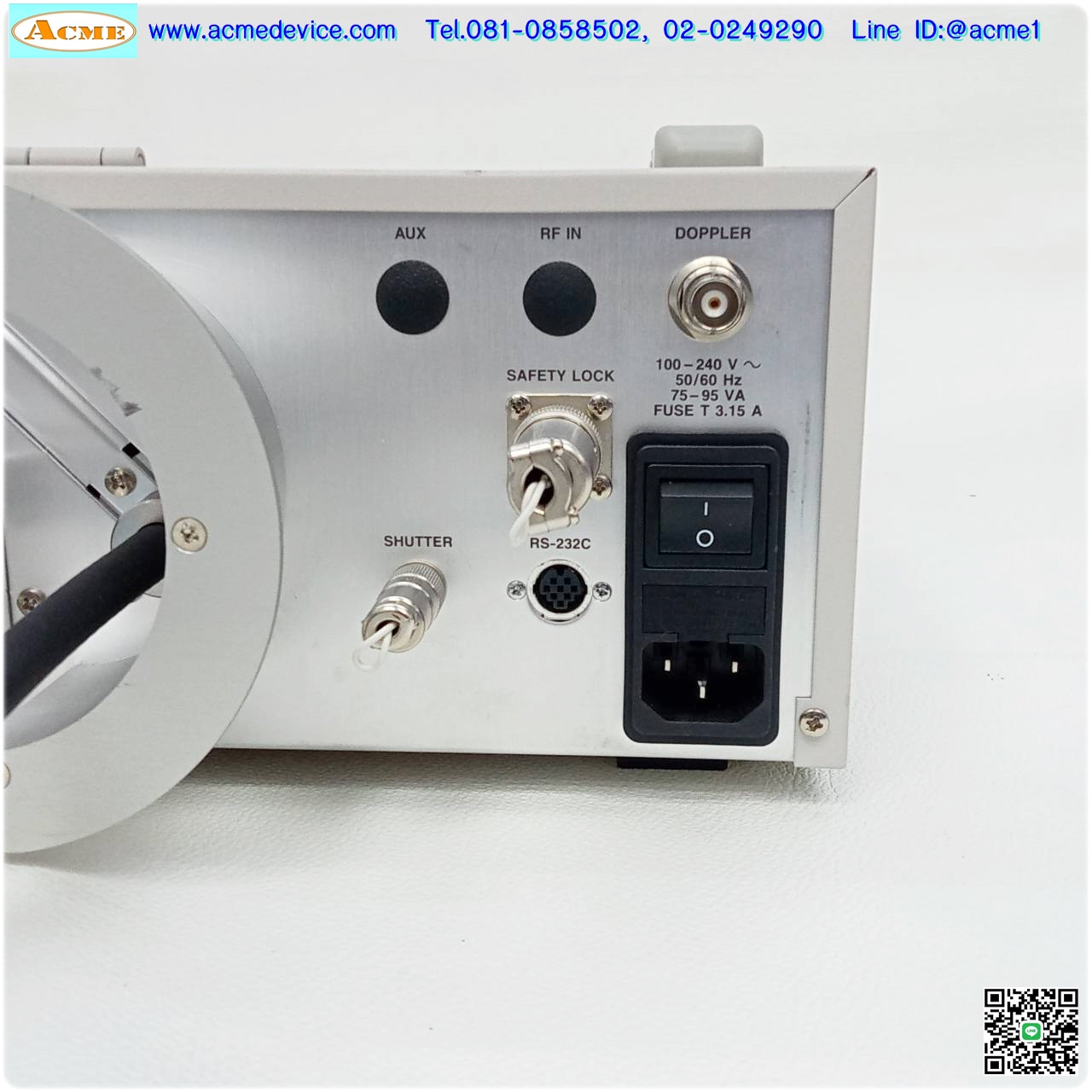 Laser Doppler Vibrometer Onosokki รุ่น LV-1720A, 1 Hz to 200 kHz, 0.05 μm/s to 0.5 m/s (เลเซอร์เสื่อม)