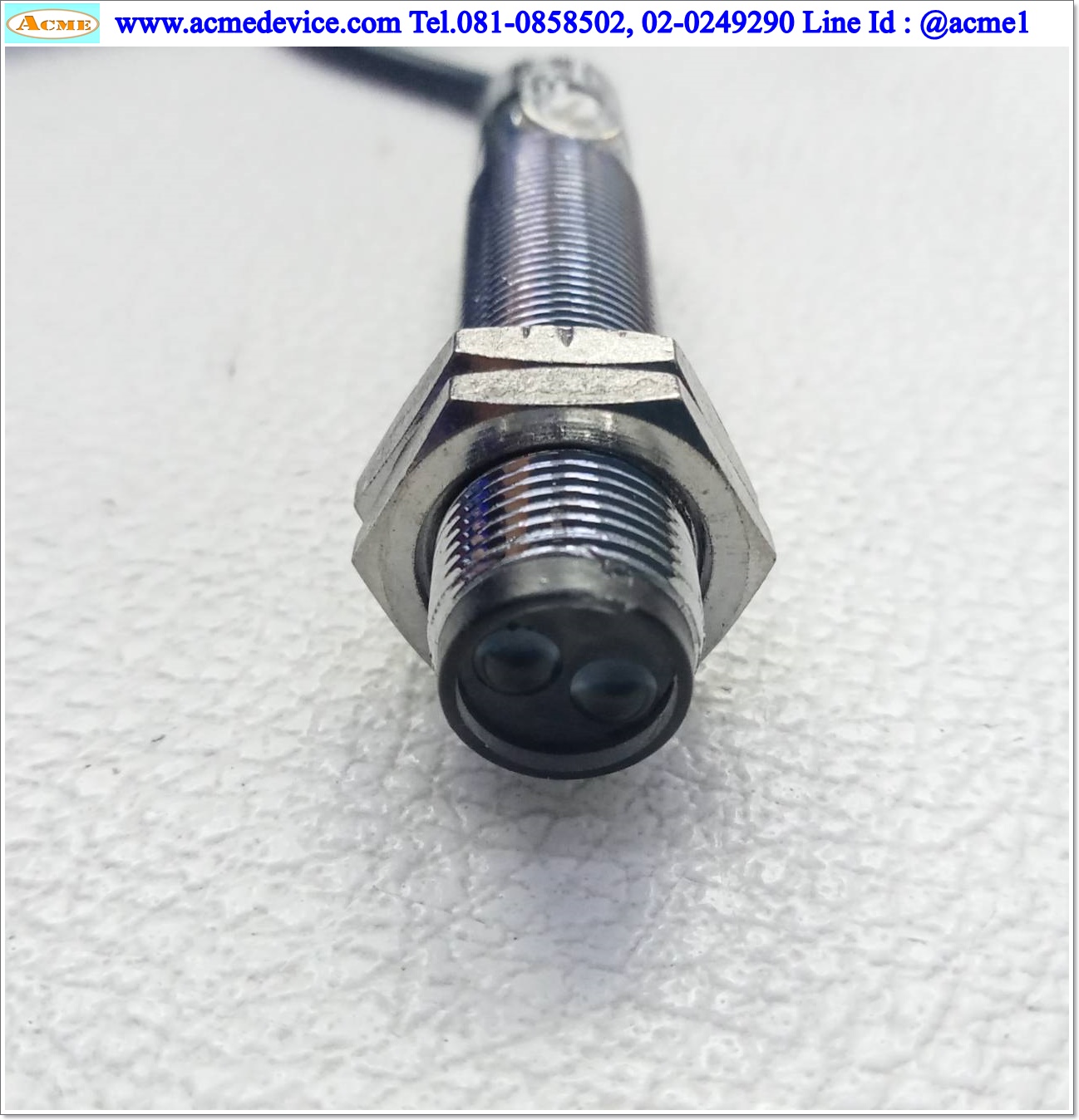 Photoelectric รุ่น E3F1-DS8B2, M12, ระยะ 80mm, 3wire, NPN, NC