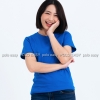S เสื้อยืด สีฟ้าทะเล คอกลม แขนสั้น Size S