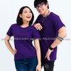2XL เสื้อยืด สีม่วงเข้ม คอกลม แขนสั้น Size 2XL