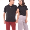 เสื้อโปโล สีดำ TK Premium แขนสั้น ทรงตรง Size 3XL
