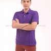 เสื้อโปโล สีม่วง TK Premium แขนสั้น ทรงตรง Size L