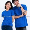 4XL เสื้อยืด สีฟ้าทะเล คอกลม แขนสั้น Size 4XL