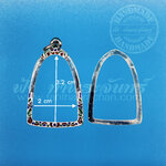 เลี่ยมจับขอบปู่ทวด เงินแกะลาย ลงยา 92.5%