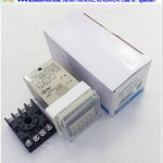 Timer Omron รุ่น DH48S-2Z + Socket รุ่น PF-083A, 0.01S - 99H99M, 24Vac
