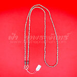 สร้อยคอเงินแท้ 92.5% ลายบาหลี หัวจรวด รมดำ แบบห่วงเดียว