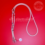 สร้อยคอเงินแท้ 92.5 ลายหกเสา หัวจรวด ลงยาแบบ 5 ห่วง