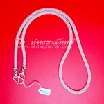 สร้อยคอเงินแท้ 92.5 ลายหกเสา ลงยา แบบห่วงเดียว