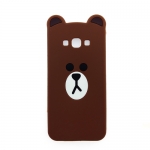 เคส A8 ซิลิโคนแท้ หมีบราวน์ (หน้า/หลัง)