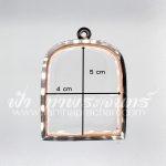 ตลับปรุหนัง สองหน้า สแตนเลสพุก ขนาด 4 x 5 cm