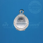 ตลับเหรียญกลม ปิดหลัง เงินแกะลาย 92.5%