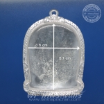 ตลับปรุหนัง ปิดหลัง เงินแกะลาย 92.5%