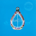 ตลับหยดน้ำ เงินแกะลาย ลงยา 92.5%