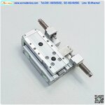 Compact Guide Cylinder CKD รุ่น LCR-83OA5, absorber stopper, Bore 8 mm, Stroke 30 mm