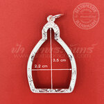 เลี่ยมจับขอบ เหรียญเจ้าสัว เงินแกะลาย 92.5%