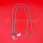 สร้อยคอเงินแท้ 92.5% ลายบาหลี รมดำ แบบห่วงเดียว