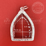 เลี่ยมจับขอบ เหรียญเจ้าสัว เงินแกะลาย 92.5%