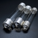 หลอดตะกรุดเงินแท้แกะลาย แบบทะลุ