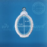 ตลับเหรียญไข่ เงินแกะลาย 92.5%