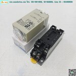 Timer Omron รุ่น H3Y-2 + Socket รุ่น PYF08A-E, 220V, 30 Min