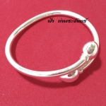 กำไลข้อมือเงิน หัวบัว