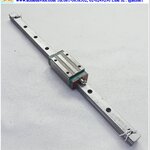 Linear Block and Rail Hiwin รุ่น LGR20RC, รางสไลด์ขนาด 23 mm x 530 mm.