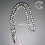 สร้อยคอ ลายเม็ดประคำใหญ่ เงินแท้ 92.5