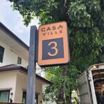 ป้ายกล่องซิงค์หน้าอะคริลิค '' CASA VILLA 3 ''