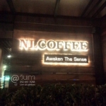 ป้ายโลหะ ไฟออกหลัง #NLCOFFEE