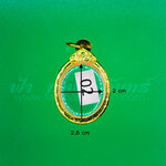 ตลับเหรียญไข่ ทองเหลือง แกะลาย ชุบทอง