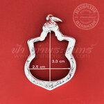 เลี่ยมจับขอบ เหรียญ ร.9 เงินแกะลาย 92.5%