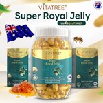 Super royaljelly นมผึ้งvitatreeนมผึ้งคุณภาพพรีเมียมแท้จากออสเตรเลีย 365 เม็ด ทาน1 ปี