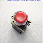 Pushbutton Switch Telemecanique รุ่น XB4BW34B1, 1NO, 1NC, 24V DC