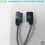 Photoelectric Sensor Panasonic/SUNX รุ่น EX-13EAD + EX-13EP, ระยะ 50cm, Light-ON, NPN, (รับ-ส่งด้านข้าง)