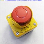 Emergency Switch Scheider รุ่น ZBE-102 (2NC) + ZBE-101 (1NO), Control Station (เจาะล่าง)