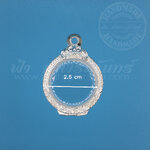 ตลับเหรียญกลม เงินแกะลาย 92.5%