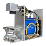 ไฟเบอร์ออฟติกส์เลเซอร์มาคกิ้งและแกะสลัก ขนาดพกพา S004 30W 150x150 mm