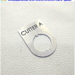 Name plate ตู้คอนโทรล CUTTER A, Dai 22 mm. ขนาด 34 x 47 x 1.0 mm