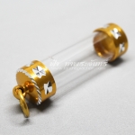 หลอดตะกรุด ใส หัวชุบทอง