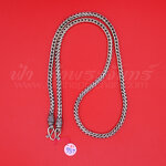 สร้อยคอเงินแท้ 92.5 ลายสี่เสา หัวจรวด รมดำ