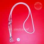 สร้อยคอเงินแท้ 92.5 ลายหกเสา หัวจรวด ลงยา แบบ 3 ห่วง