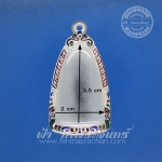 ตลับปู่ทวด ปิดหลัง เงินแกะลาย ลงยา 92.5%