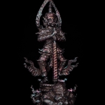 ท้าวเวสสุวรรณ ธเนศจอมราชันย์ เนื้อสัมฤทธิ์รมดำ #องค์นี้เลข50