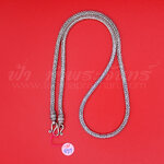 สร้อยคอเงินแท้ 92.5 ลายหกเสา หัวจรวด รมดำ