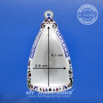 ตลับกริ่ง เงินแกะลาย ลงยา ปิดหลัง 92.5%