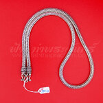 สร้อยคอเงินแท้ 92.5 ลายหกเสา หัวจรวด รมดำ แบบห่วงเดียว